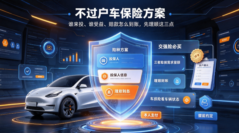 不过户车保险怎么买 不过户车保险怎么买