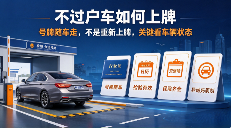 不过过户车如何上牌 不过过户车如何上牌