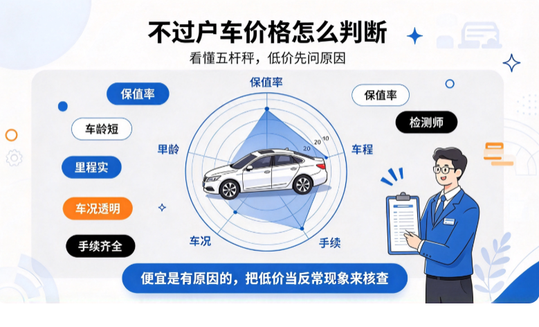 不过户车如何定价 不过户车如何定价