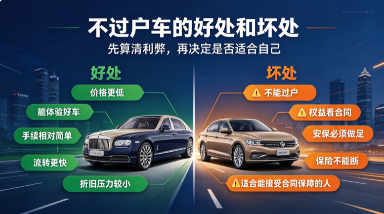 不过户车优缺点全解析 不过户车优缺点全解析