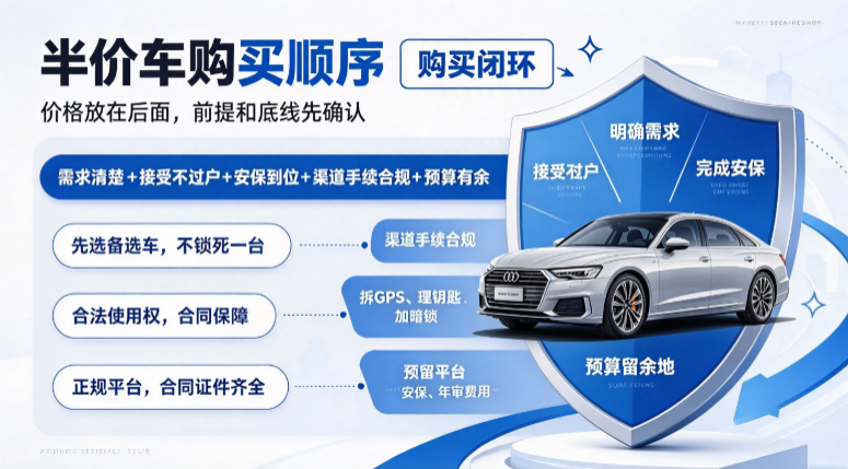 不过户半价车怎么选 不过户半价车怎么选