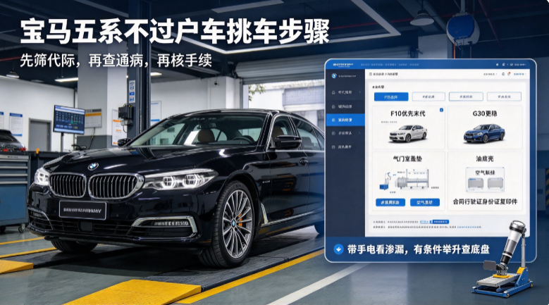 宝马五系不过户车怎么挑 宝马五系不过户车怎么挑